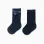 Ribbed Knee High Socks with Bow for Baby Girls, Dark Blue