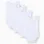 Pack of 4 plain sleeveless bodysuits for newborns and babies, white