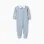 Cotton footless babygrow with Mickey for newborn and baby boys, blue