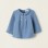 Bambula Cotton Blouse for Newborns, Blue