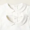 Pack of 2 Bodysuits with Peter Pan Collar for Newborn Girls, white