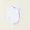 Long-sleeved Bodysuit for Newborn Boys, White