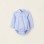 Cotton Bodysuit for Newborns, Blue