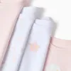 Pack of 4 Cotton Bodysuits for Baby Girls 'Moon & Star', White/Pink