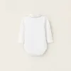 Jersey Bodysuit-Shirt for Newborns, White