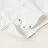 Jersey Bodysuit-Shirt for Newborns, White