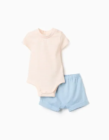 NB SET BODY SHORT, LIGHT BLUE