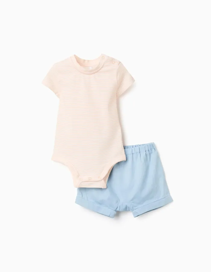 NB SET BODY SHORT, LIGHT BLUE