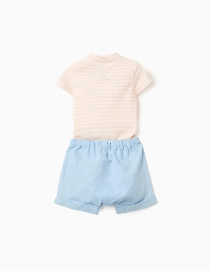 NB SET BODY SHORT, LIGHT BLUE