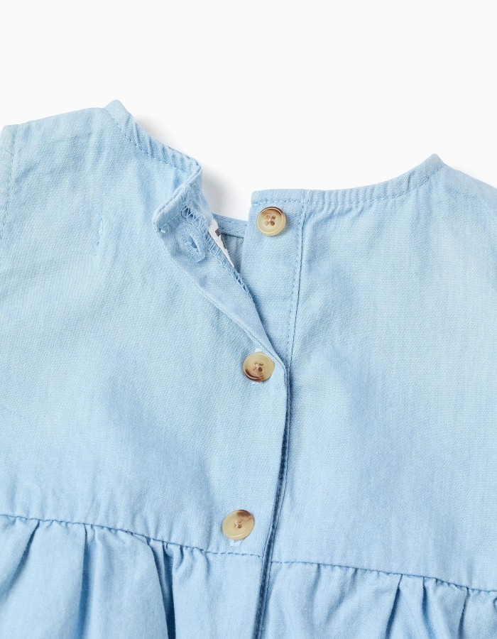 LIGHT DENIM OVERALL, LIGHT BLUE