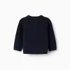 Cotton Cardigan for Newborns, Dark Blue