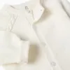 Cotton Cardigan for Newborns, White