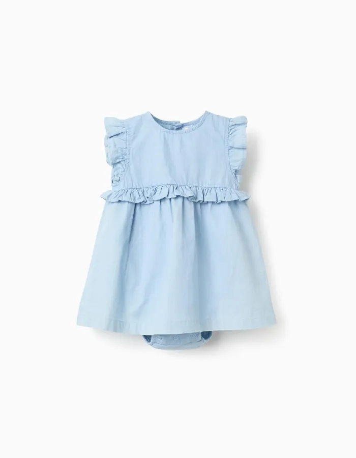 SS DRESS DENIM, LIGHT BLUE