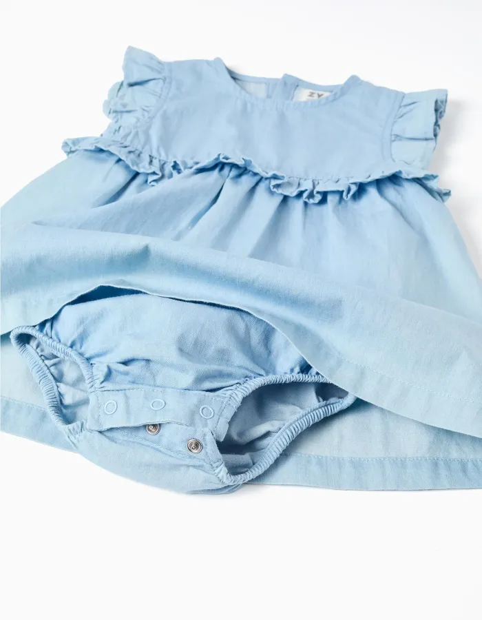 SS DRESS DENIM, LIGHT BLUE