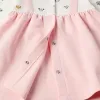 Long sleeve brushed dress with Minnie for newborn girls, white/pink