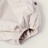 Twill Jumpsuit for Newborns, Beige
