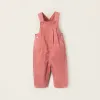 Corduroy Dungarees for Newborn Girls, Coral