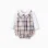 Bodysuit + checked jumpsuit B&S for newborn boys, beige/blue/red