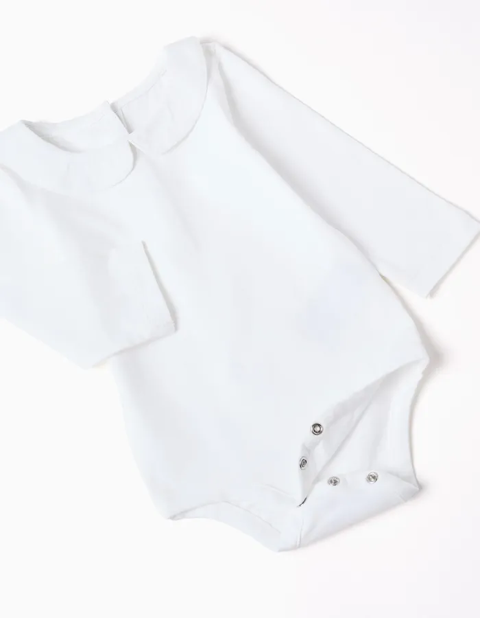 Bodysuit + checked jumpsuit B&S for newborn boys, beige/blue/red