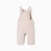 Corduroy dungarees for newborn boys, light beige