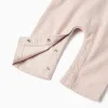 Corduroy dungarees for newborn boys, light beige