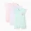 Pack of 3 cotton sleeveless rompers for newborn and baby girls, multicolour