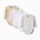 Pack of 4 Cotton Wrapover Bodysuits for Newborns and Babies 'Pastel', White/Beige