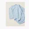 Pack of 4 bodysuits with wrapover for newborns and babies, Blue