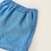 Light Cotton Denim Shorts for Newborns, Blue