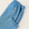 Light Cotton Jeans for Newborns, Blue