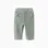 Corduroy leggings with ruffles for newborn girls, light green