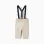Twill trousers with braces for newborn boys, light beige