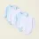 Pack of 4 Cotton Wrapover Bodysuits for Newborns and Babies 'Stars', White/Blue