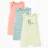 Pack of 3 cotton sleeveless rompers for newborn and baby boys, multicolour