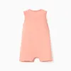 Pack of 3 cotton sleeveless rompers for newborn and baby boys, multicolour