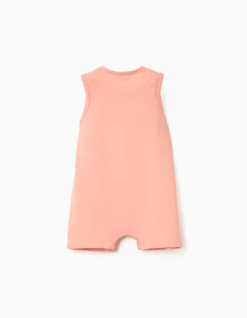 Pack of 3 cotton sleeveless rompers for newborn and baby boys, multicolour