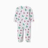 Cotton sleepsuit with Marvel prints for newborn and baby boys, grey