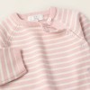 Striped Knitted Set for Newborn Girls, Pink