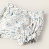 Bodysuit-Blouse + Bloomers for Newborn Girls, White/Blue/Pink