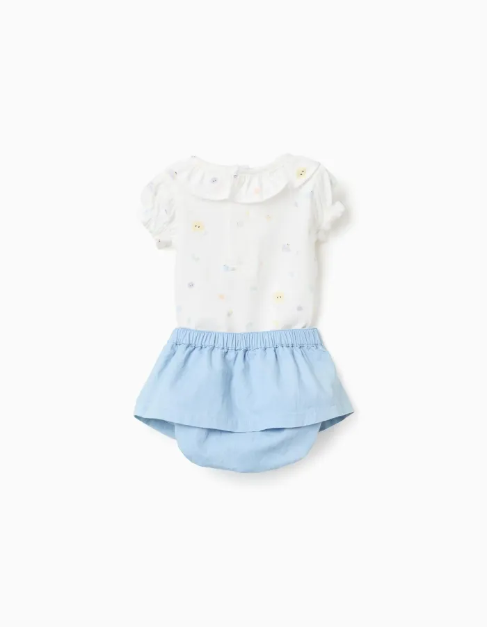 NB SET BODY BLOOMER, LIGHT BLUE