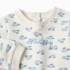 Sweatshirt with Mickey print + trousers for newborn boys, white/blue