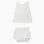 Striped cotton blouse + bloomers B&S for newborn girls, white/yellow/blue