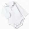 Bodysuit + checked shorts B&S for newborn boys, white/blue/green/beige