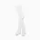 High-Waist Cotton Tights for Newborns, White