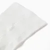 High-Waist Cotton Tights for Newborns, White
