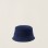 Twill Hat with Side Straps for Newborns and Babies, Dark Blue