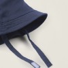 Twill Hat with Side Straps for Newborns and Babies, Dark Blue