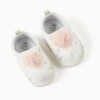Trainers with Pompons for Newborn Girls, White/Pink