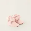 Flexible Boots with Fleece Lining for Newborn Girls, Pink