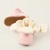 Flexible Boots with Fleece Lining for Newborn Girls, Pink